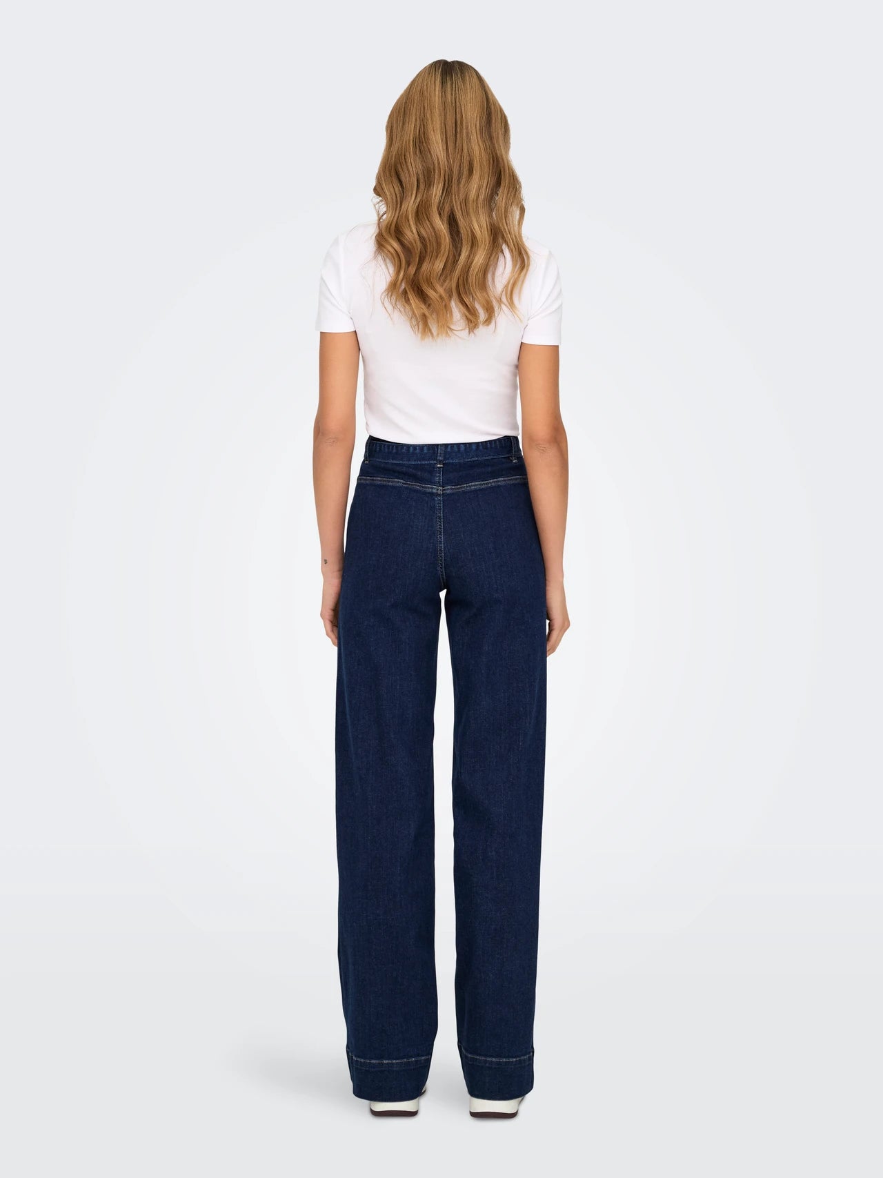 ONLY MADISON Hög midja Vida ben 15326809 Jeans -Dark Blue Denim