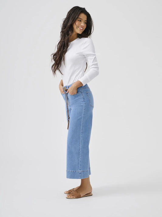 Only Madison 15361511 Hög midja vida ben jeans