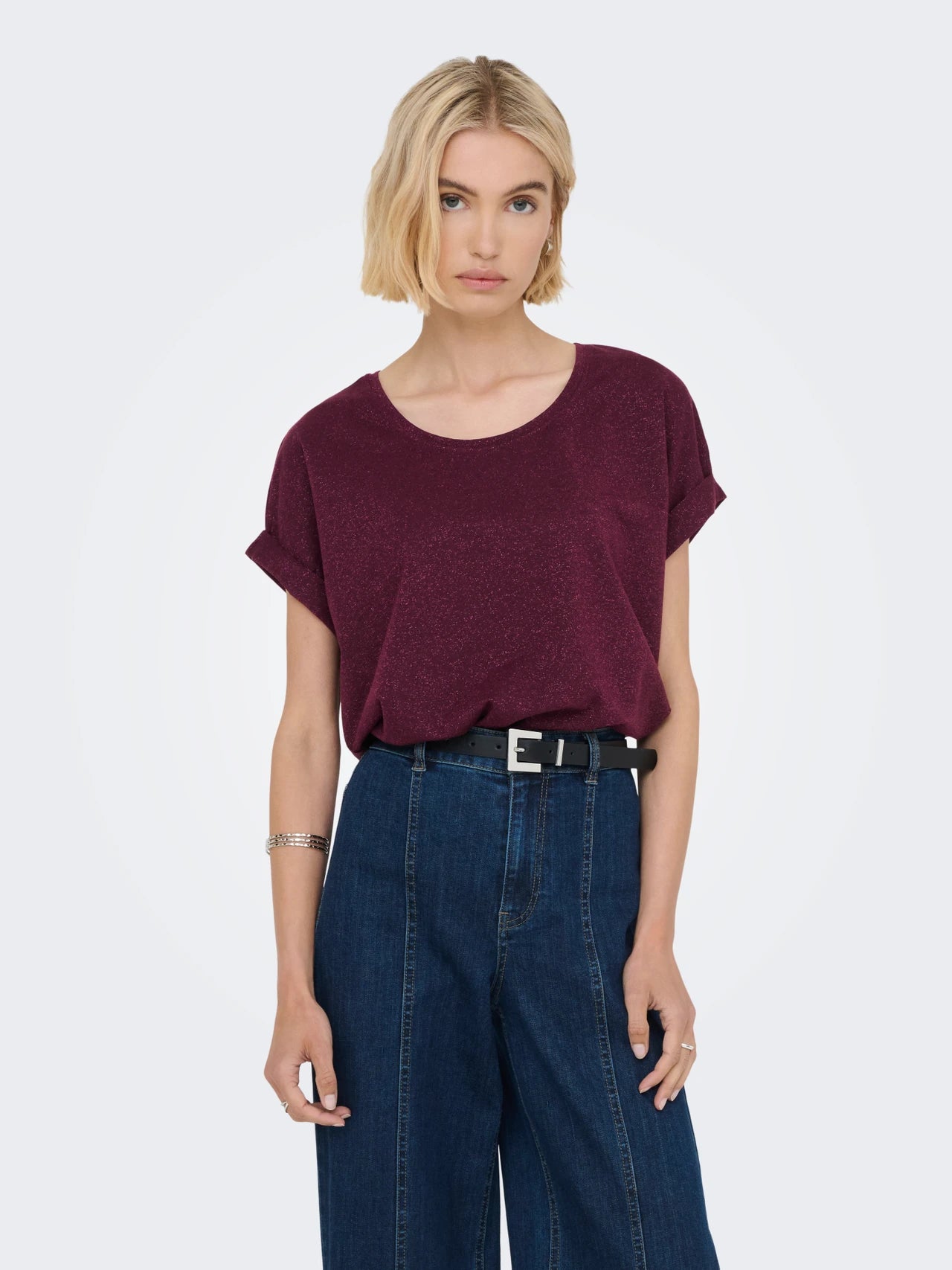 ONLY MOSTER  Glittertopp Lila/Chocolate Truffle 15356991