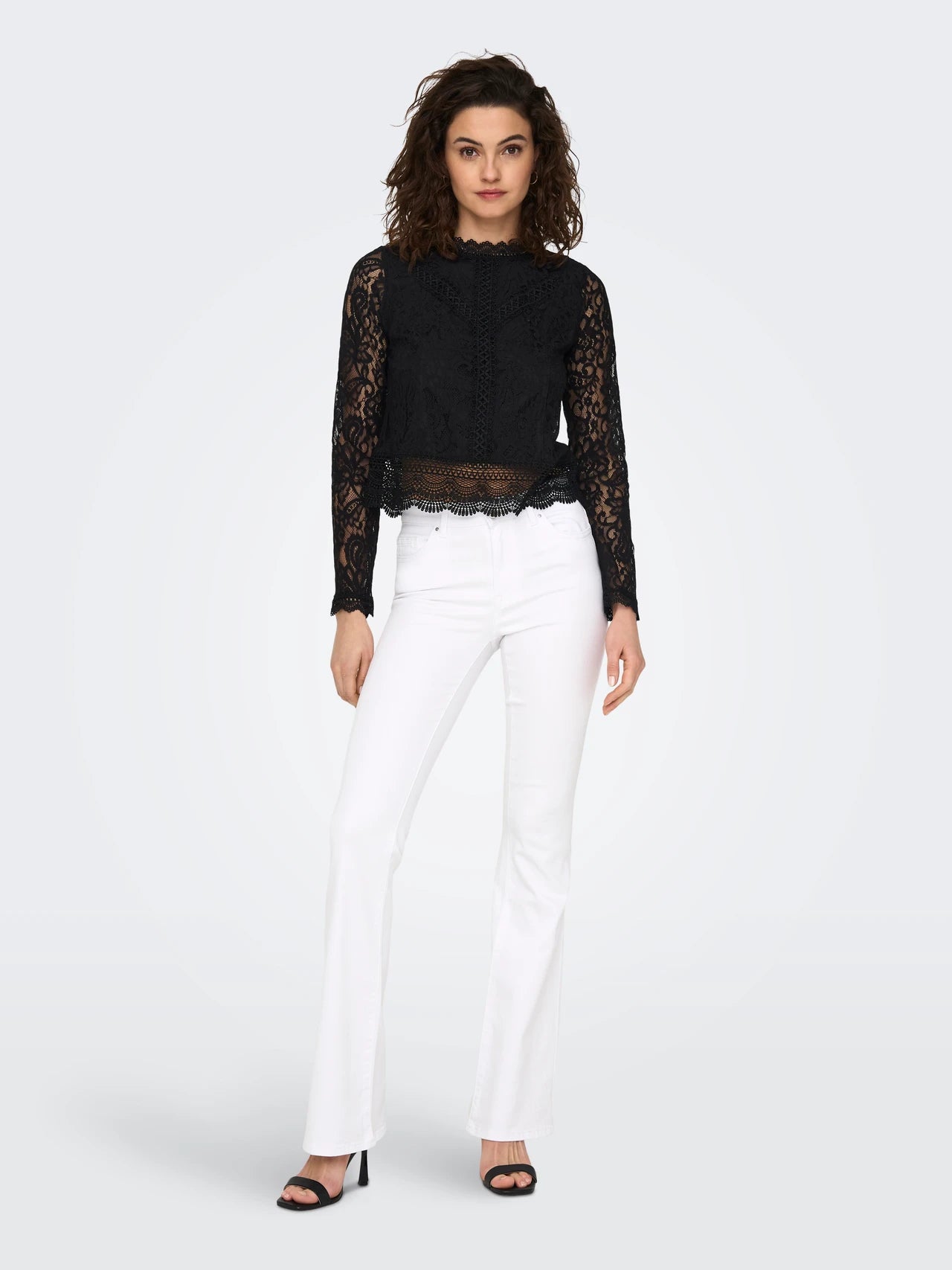 ONLY NEW KARO Lace Top Svart 15276400