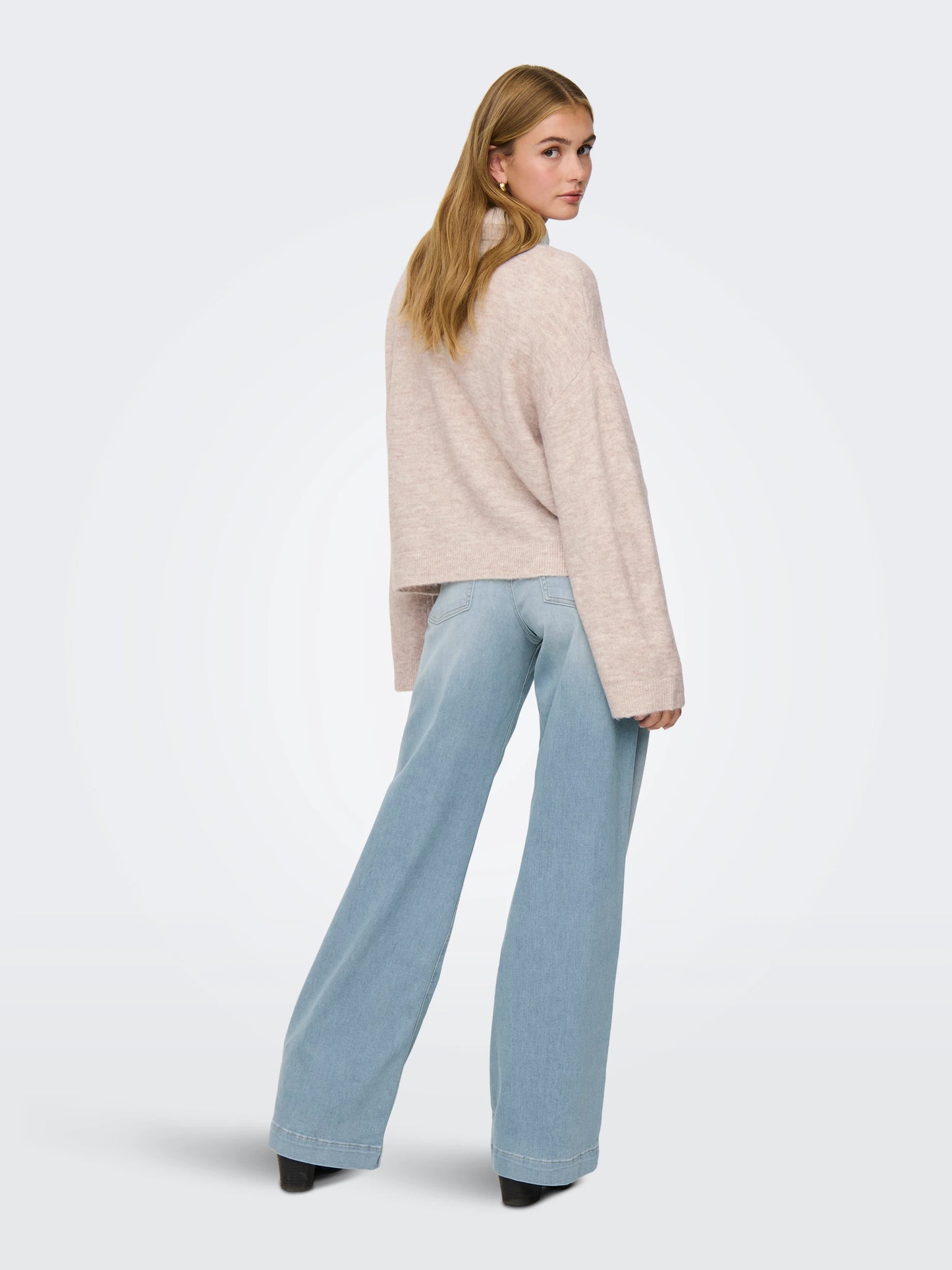 ONLY SIMONI Stickad Tröja Beige