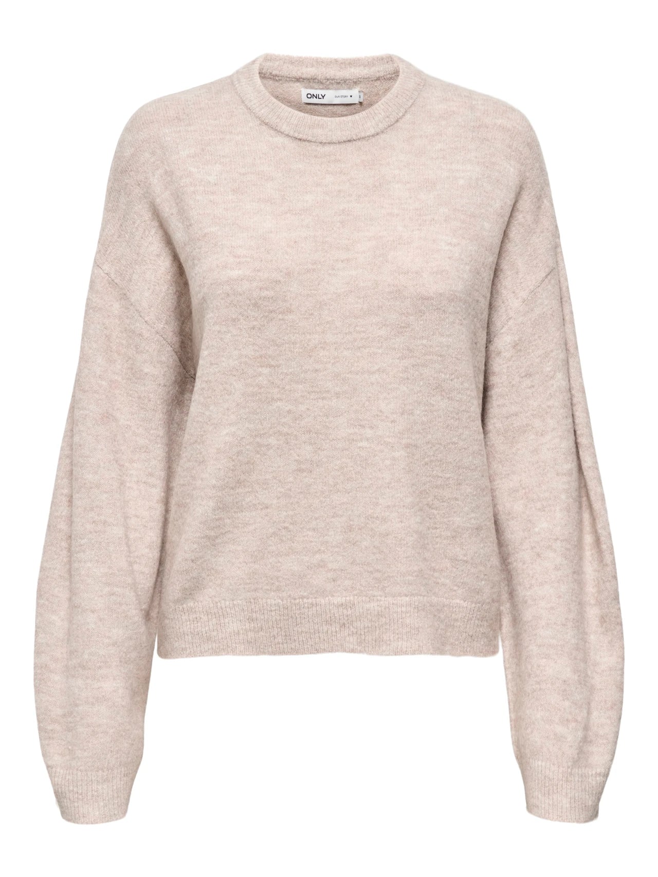 ONLY SIMONI Stickad Tröja Beige