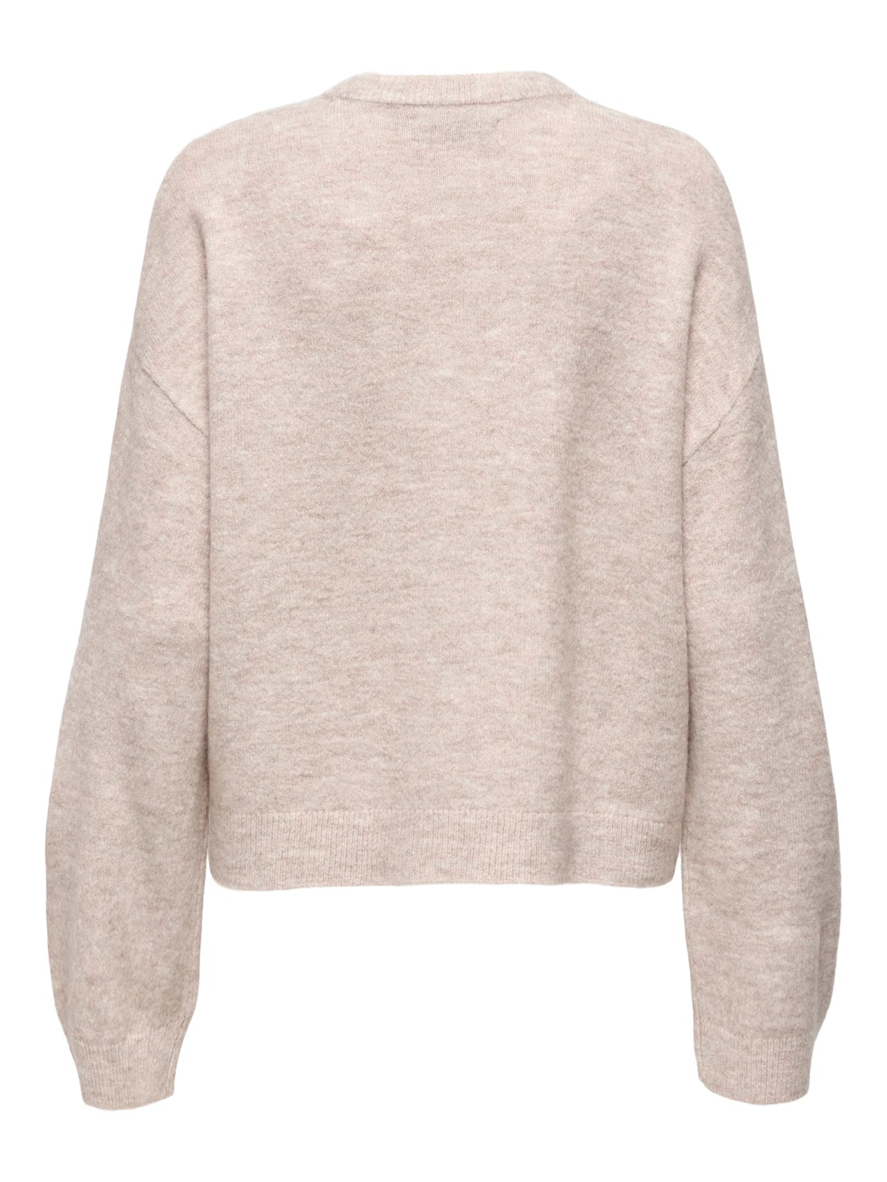 ONLY SIMONI Stickad Tröja Beige