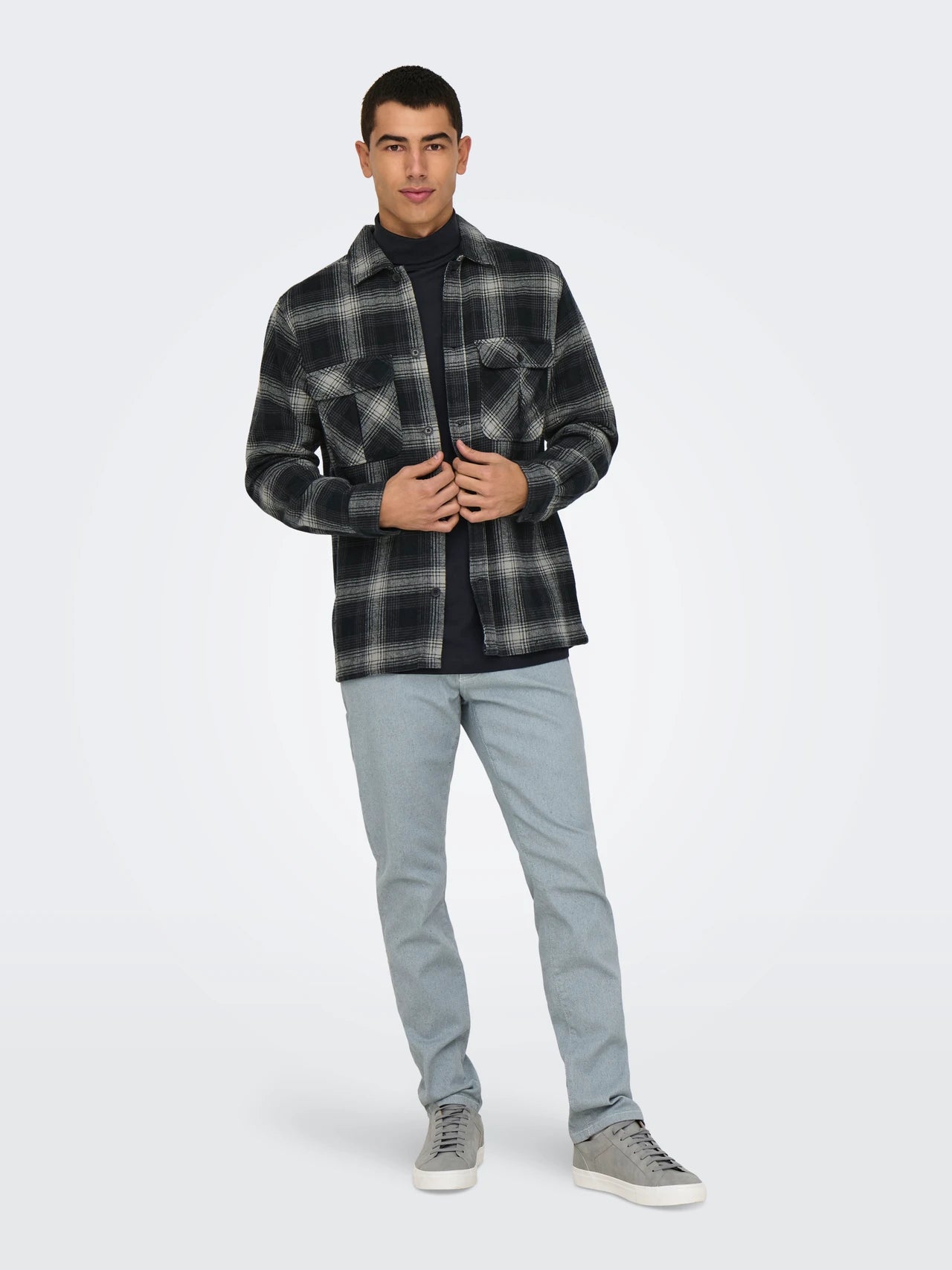 ONLY & SONS CEDRIC Overshirt Grått/Griffin 22030843