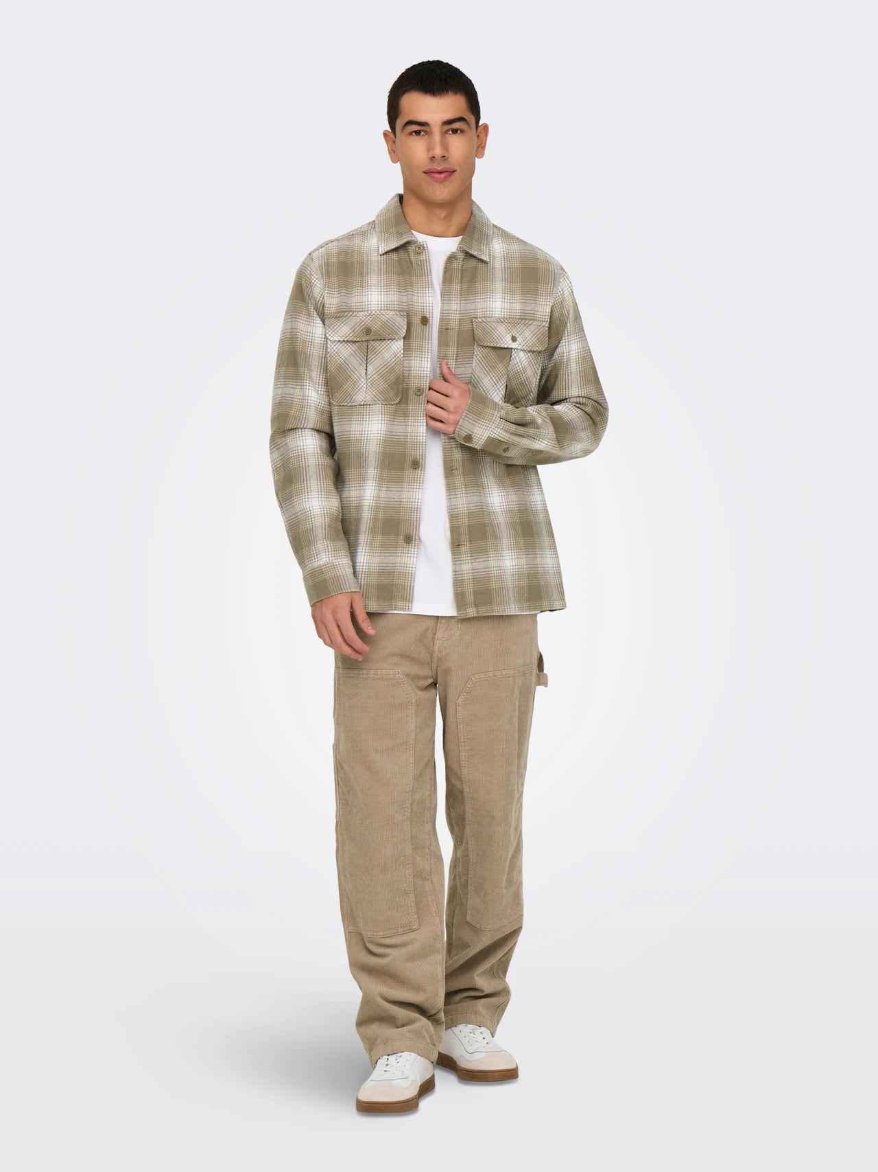 ONLY & SONS CEDRIC 22030843 Overshirt Beige/Fallen Rock