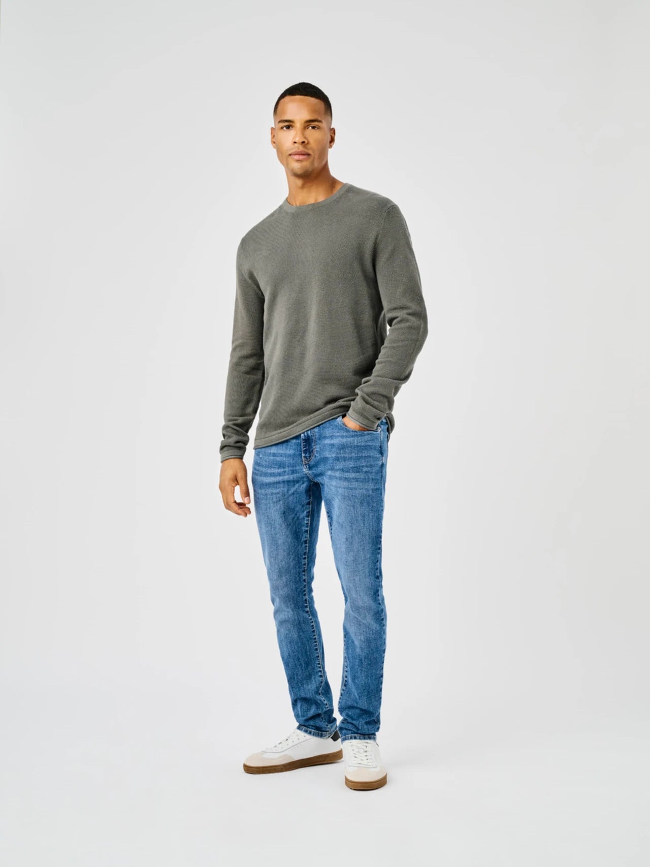ONLY & SONS FELIX  22029042 Pullover Grå/Castor Gray