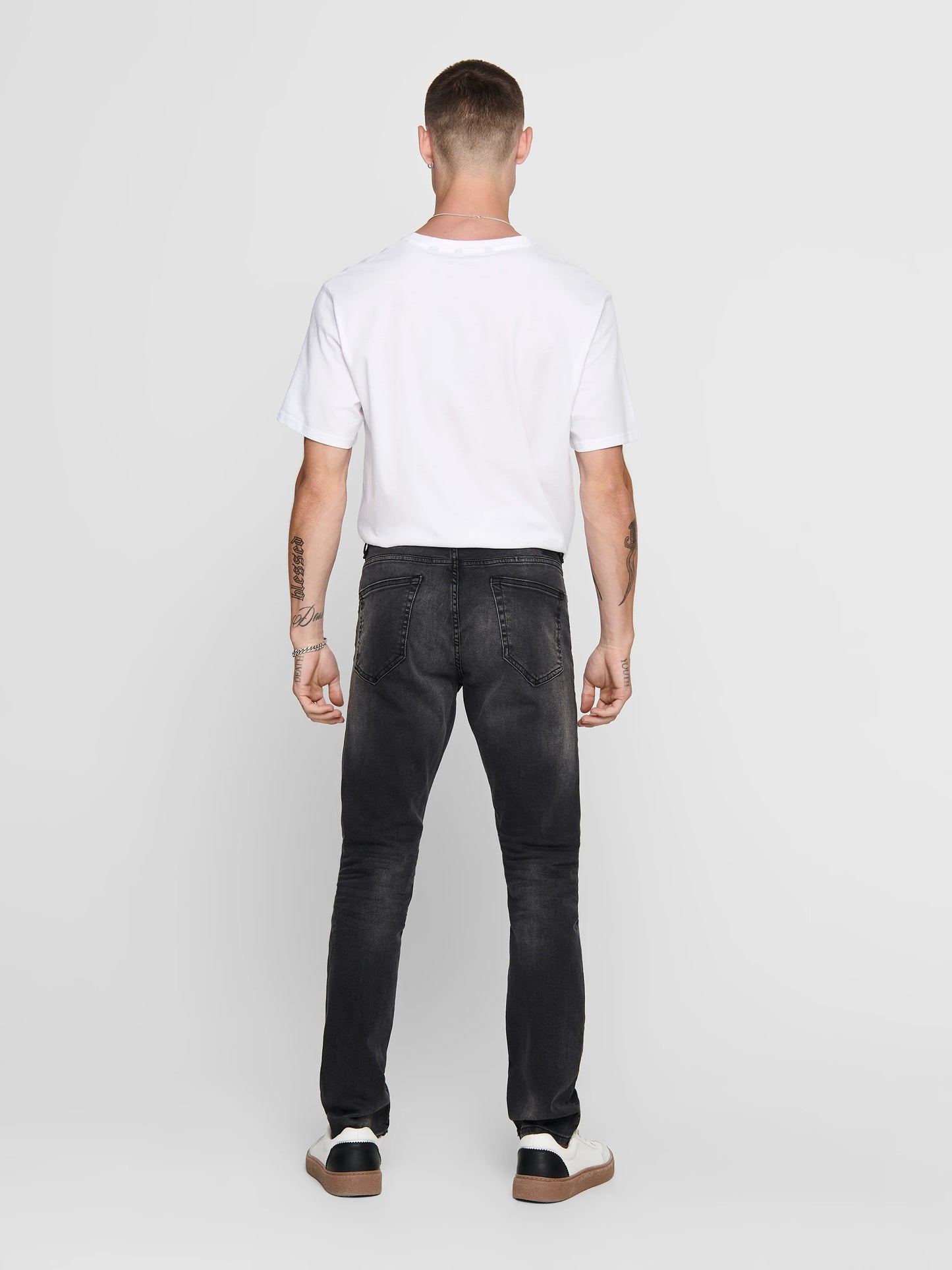 ONLY & SONS LOOM Jeans Washed Låg midja Slim Fit
