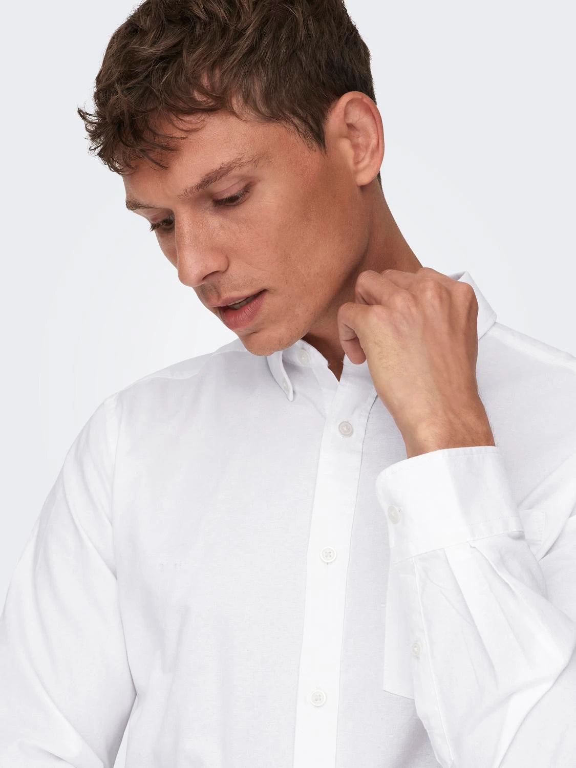 ONLY & SONS NEIL Oxfordskjorta Vit