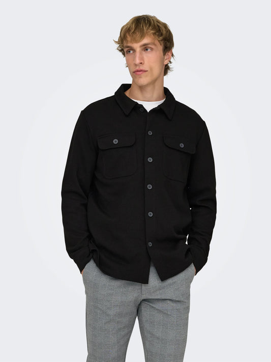 ONLY & SONS NEW KODYL Skjorta Overshirt Svart 22021279