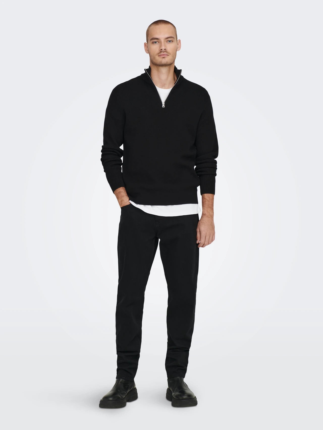 ONLY & SONS PHIL Pullover Svart