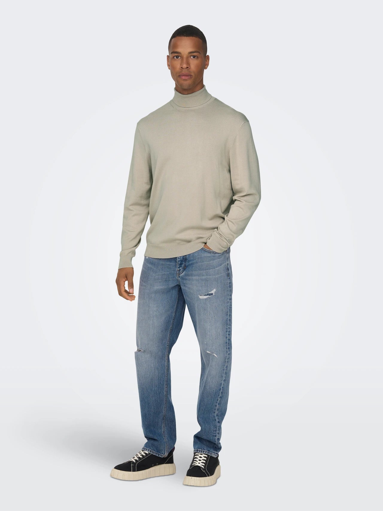 ONLY & SONS WYLER Polotröja Beige