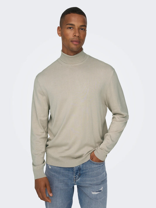 ONLY & SONS WYLER Polotröja Beige
