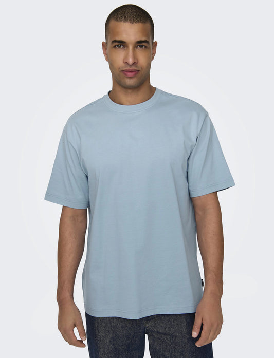 ONLY & SONS FRED T-Shirt Blå/Glacier Lake  22022532