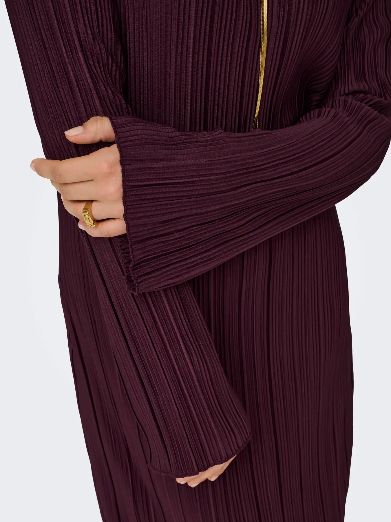 ONLY PERY L/S LONG DRESS BOAT NECK WINETASTING