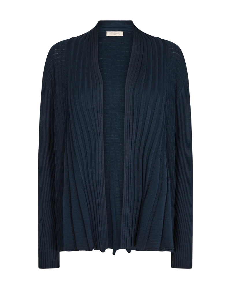 FREE/QUENT CLAUDISSE Cardigan Marinblå