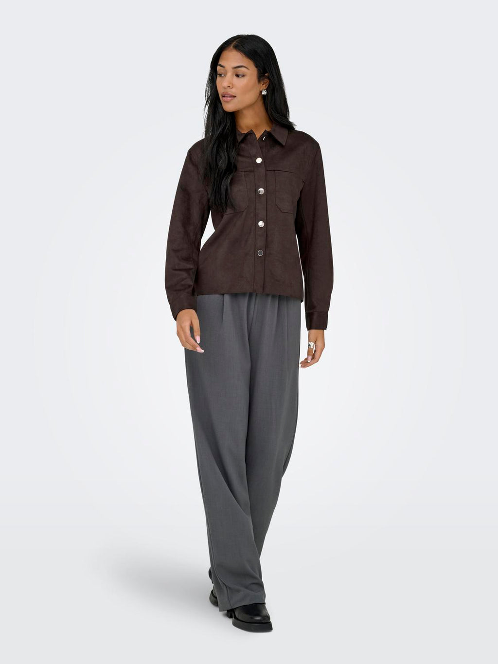 ONLY MIRA L/S FAUX SUEDE SHIRT 15369264