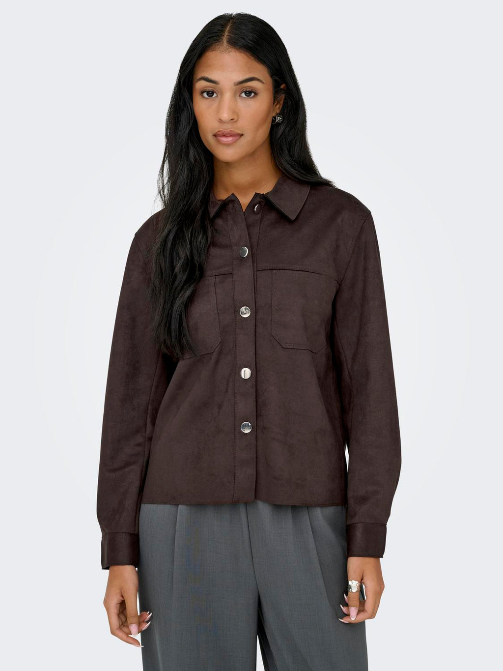 ONLY MIRA L/S FAUX SUEDE SHIRT 15369264