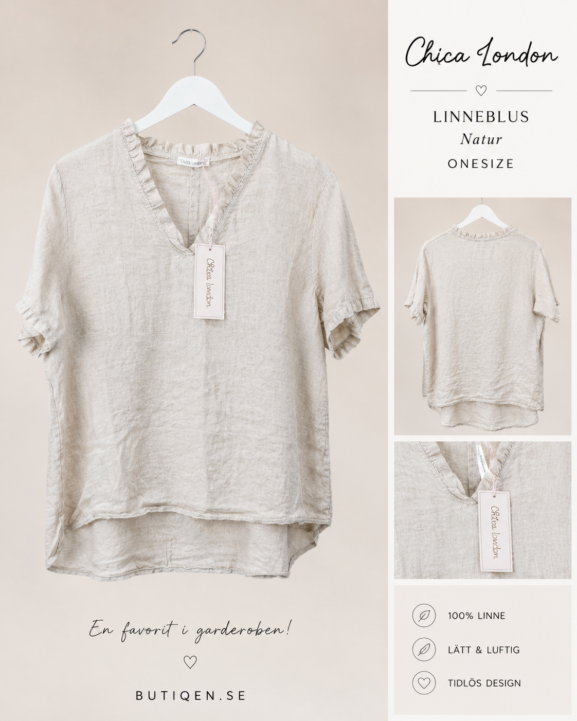 CARAMELLE 1267 TOPP MED VOLANG I LINNE