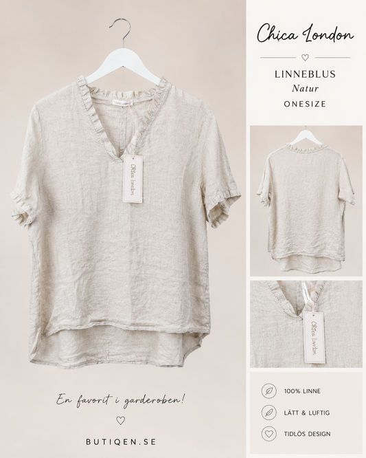 CARAMELLE 1267 TOPP MED VOLANG I LINNE